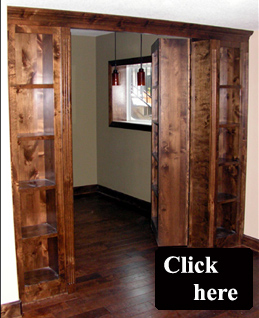Moveable Bookcases hide secret rooms